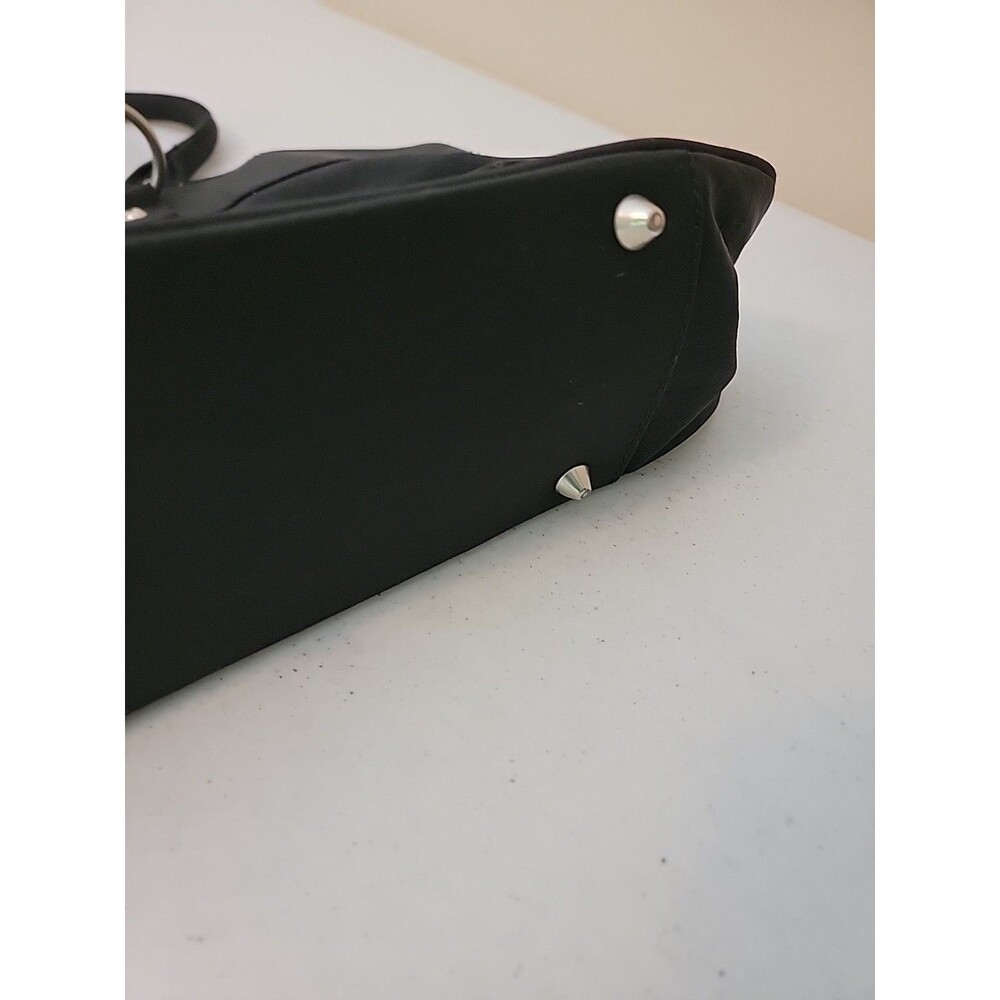 Baggallini Black Shanghai Satchel Nylon Tote Travel Purse Shoulder Large 19x11 - Picture 6 of 14